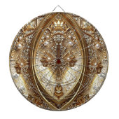 Golden Ornate Dartboard Dartbord (Voorkant)