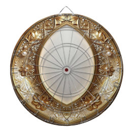 Golden Ornate Dartboard Dartbord