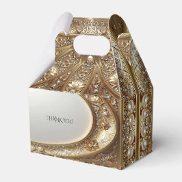 Golden Ornate Favor Box Bedankdoosjes