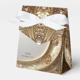 Golden Ornate Favor Box Bedankdoosjes