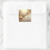 Golden Ornate Floral Sticker (Tas)