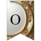 Golden Ornate Frame Bunting Flag Vlaggetjes (Tweede vlag)
