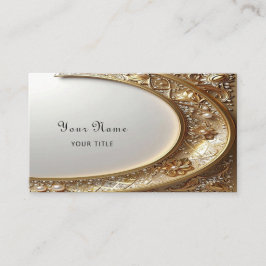 Golden Ornate Frame Business Card Visitekaartje