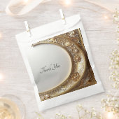 Golden Ornate Frame Favor Bag Bedankzakje (Geknipt)