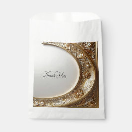 Golden Ornate Frame Favor Bag Bedankzakje