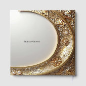 Golden Ornate Frame Guest Book Gastenboek (Achterkant)