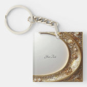 Golden Ornate Frame Keychain (Voorkant)