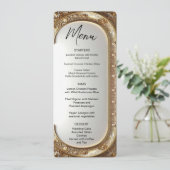 Golden Ornate Frame Menu (Staand voorkant)