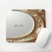 Golden Ornate Frame Mousepad Muismat (Met muis)
