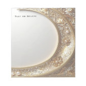 Golden Ornate Frame Notepad Notitieblok (Voorkant)