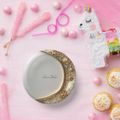 Golden Ornate Frame Papieren Kommen (Feest)