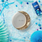 Golden Ornate Frame Papieren Kommen (Feest)