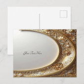 Golden Ornate Frame Postcard Briefkaart (Voorkant / Achterkant)