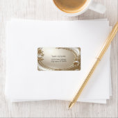 Golden Ornate Frame Return Address Label (Insitu)