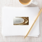 Golden Ornate Frame Return Address Label (Insitu)