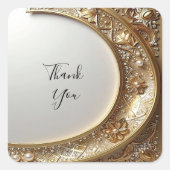Golden Ornate Frame Sticker (Voorkant)
