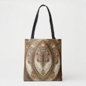 Golden Ornate Frame Tote Bag (Voorkant)