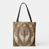Golden Ornate Frame Tote Bag (Achterkant)