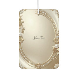 Golden Ornate Frame with Pearls Air Freshener Luchtverfrisser