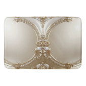 Golden Ornate Frame with Pearls Bath Mat (Voorkant)
