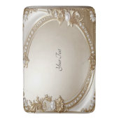Golden Ornate Frame with Pearls Bath Mat (Voorkant Verticaal)