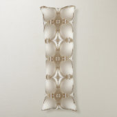 Golden Ornate Frame with Pearls Body Pillow Lichaamskussen (Voorkant Verticaal)