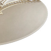 Golden Ornate Frame with Pearls Cutting Board Snijplank (Hoek)