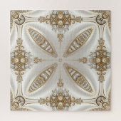 Golden Ornate Frame with Pearls Jigsaw Puzzle Legpuzzel (Verticaal)