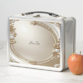 Golden Ornate Frame with Pearls Lunchbox (In situ)