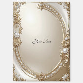 Golden Ornate Frame with Pearls Magnet (Voorkant)