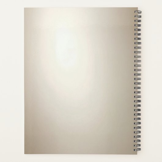 Golden Ornate Frame with Pearls Planner (Achterkant)