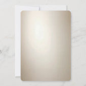 Golden Ornate Frame with Pearls Rehearsal Dinner Kaart (Achterkant)