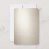 Golden Ornate Frame with Pearls RSVP Card (Achterkant)