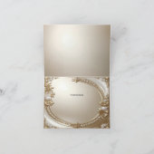 Golden Ornate Frame with Pearls Thank You Card Bedankkaart (Binnen)