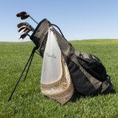 Golden Ornate Golf Towel Golfhanddoek (Groen)
