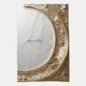 Golden Ornate Kitchen Towel Theedoek (Verticaal)