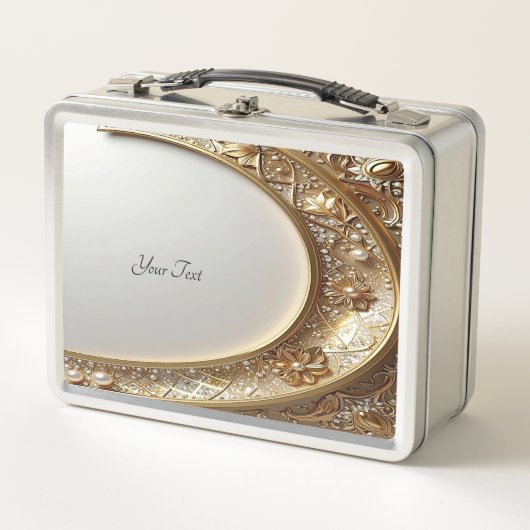Golden Ornate Lunch box (Voorkant)