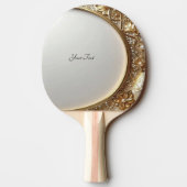 Golden Ornate Ping Pong Paddle Tafeltennisbatje (Achterkant)