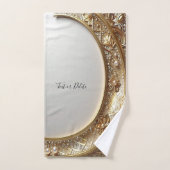 Golden Ornate Towel Set Bad Handdoek (Handdoek)