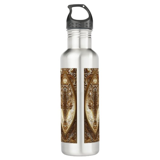 Golden Ornate Water Bottle Waterfles (Achterkant)
