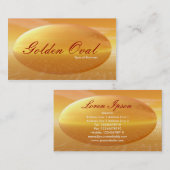 Golden Oval Visitekaartje (Voorkant / Achterkant)