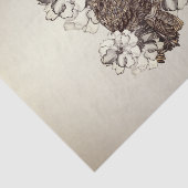 Golden Owl Cream Orchids Tissuepapier (Detail)