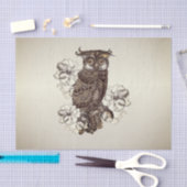Golden Owl Cream Orchids Tissuepapier (Craft)