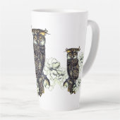 Golden Owl Green Orchids Latte Mok (Rechterhoek)