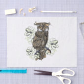 Golden Owl Green Orchids Tissuepapier (Craft)