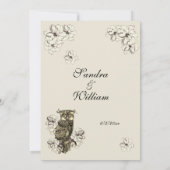 Golden Owl huwelijkswedstrijd Kaart (Achterkant)