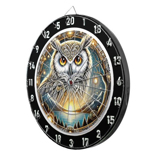 Golden Owl Starlight Design Dartbord (Voorkant Rechts)