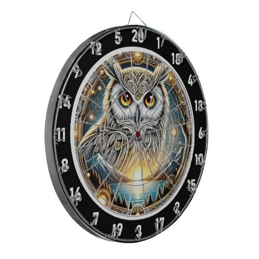 Golden Owl Starlight Design Dartbord (Voorkant Links)