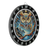 Golden Owl Twilight Dartboard Art Dartbord (Voorkant Links)