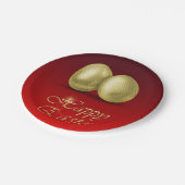 Golden paaseieren - Bord van papier (Gekanteld)